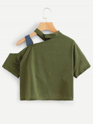 Блузка Армейский зеленый