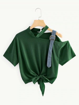 Блузка Темно-зеленый