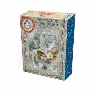 Новогоднее подвесное украшение Елочные игрушки из стекла / 2х9х6,5см (НГ)