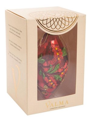 Новогоднее подвесное украшение из полиэстера и стекла / 6*6*13см (НГ)