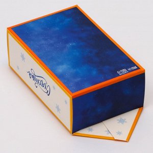 Коробка - конфета новогодняя подарочная складная «С Новым годом», 9x14.5x5 см