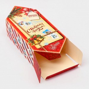 Подарочная коробка - конфета новогодняя складная «Почта для Деда Мороза», 18?28?10 см