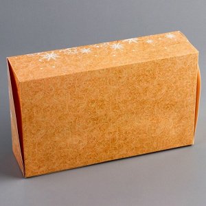 Коробка складная, кондитерская упаковка с окном "Загадай Желание" , 25 х 15 х 7 см, Новый год