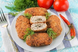 Зразы с грибами и яйцом 500 гр
