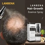 LANBENA спрей для роста волос имбирное масло от выпадения волос 20 мл