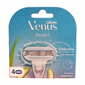 GILLETTE Сменные бритвенные кассеты GILLETT VENUS 4 штуки