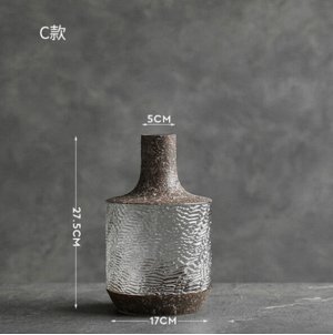 ОБСТАНОВКА Ваза скандинавская стеклянная низкая