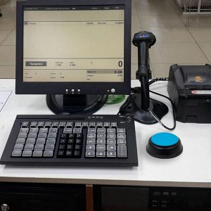 Губка для кассира STAFF круглая, ассорти, 1 шт, 237951