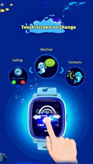 Водонепроницаемые умные детские часы Smart Baby Watch W9