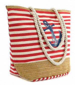 Пляжная сумка Borsa Drogue - Red Striped
