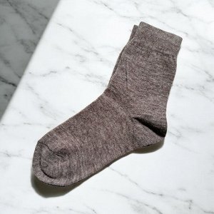 Носки из шерсти мериноса, размер 35-37 для межсезонья (цвет светло-коричневый)