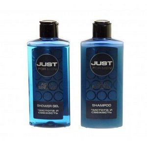 ПН мужской Just for Men AQUA (Шампунь 210 + Гель д/душа 210) 535 НОВИНКА!
