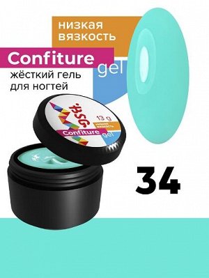 BSG Confiture №34 Гель низкой вязкости для наращивания и укрепления ногтей, 13гр