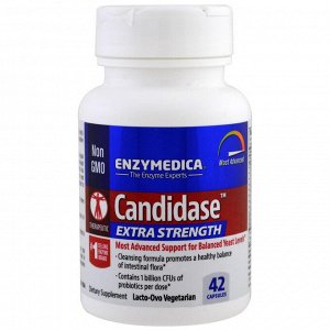 Enzymedica, Candidase, Extra Strength, 42 капсулы