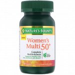 Nature&amp;#x27 - s Bounty, Мультивитамин для женщин от 50 лет, полный комплекс мультивитаминов, 80 таблеток