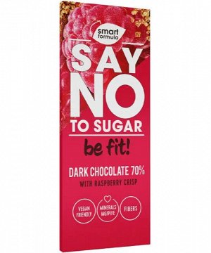 Smart Formula Горький шоколад "Dark with raspberry crisp" 90 г
