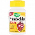 Nature&#039;s Way, Primadophilus, для детей, вишня, 30 жевательных таблеток