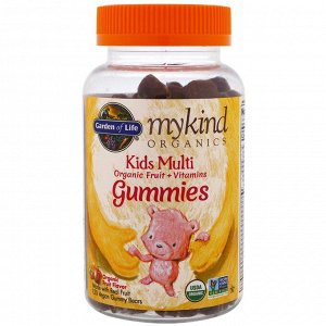 Garden of Life, Mykind Organics, жевательные поливитамины для детей ...
