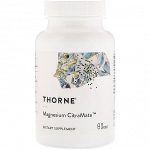 Thorne Research, Magnesium Citramate, 90 капсул