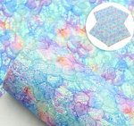 Искусственная кожа для рукоделия с глиттером, 20*33 см