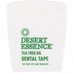 Desert Essence, Зубная лента с маслом чайного дерева, покрытая воском, 30 ярдов (27,4 м)