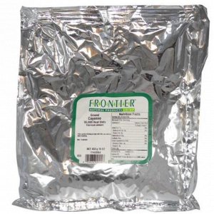Frontier Natural Products, Молотый кайенский перец, 90 000 единиц остроты, 16 унций (453 г)