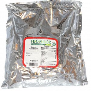 Frontier Natural Products, Натуральный кайенский перец, 16 унций (453 г)