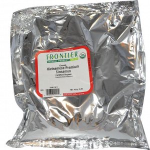 Frontier Natural Products, Вьетнамская органическая молотая корица премиум-качества, 453 г (16 унций)