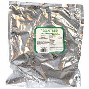 Frontier Natural Products, Приправа для попкорна с сыром Чеддер, 453 г