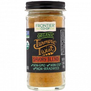 Frontier Natural Products, Organic Turmeric Twist (органическая куркума), кислая смесь, 2,50 унц. (70 г)