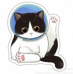 Акриловый кабошон &quot;Котики&quot;, 38*40 мм
