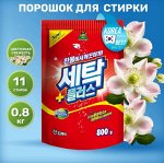 Стиральный порошок, универсальный м/у/Detergent Saetak Plus, Sandokkaebi, Ю.Корея, 800 г