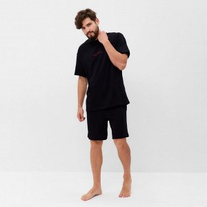 Пижама мужская KAFTAN "Мне лень" размер, черный