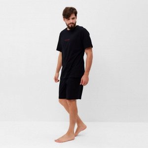 Пижама мужская KAFTAN "Мне лень" размер, черный
