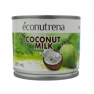 "Econutrena" Кокосовое молоко 17% Органическое 200 мл