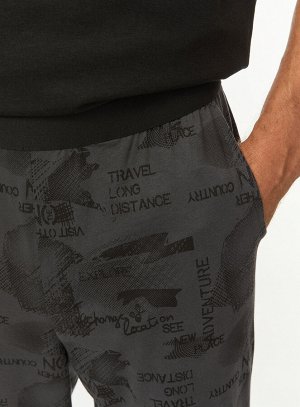 Брюки пижамные принтованные