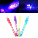Ручка Invisible Pen с невидимыми чернилами и ультрафиолетовым фонариком