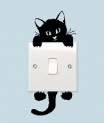 Наклейка на выключатель котёнок