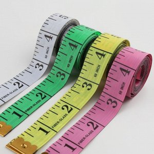 Сантиметровая лента портновская, в футляре, 1.7x150 см (см/дюймы), МИКС