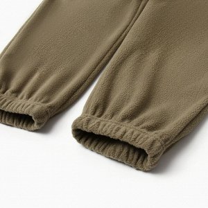 Брюки флисовые для девочки MINAKU: Fleece Soft, светло-зелёные.