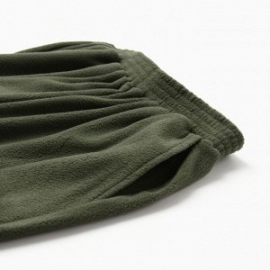 Брюки флисовые для девочки MINAKU: Fleece Soft, зелёные.
