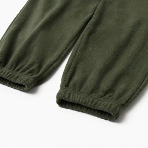 Брюки флисовые для девочки MINAKU: Fleece Soft, зелёные.
