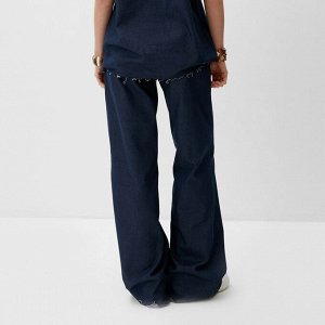 Джинсы женские клёш MINAKU: Jeans Collection, синие