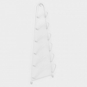 Подставка для крышек подвесная, 19.5x9x46 см, белая