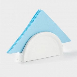 Салфетница керамическая «Классика», 11,5x3,5x6 см, цвет белый