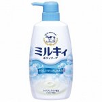Молочное увлажняющее жидкое мыло для тела с ароматом цветочного мыла «Milky Body Soap» (дозатор) 550 мл / 12