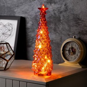 Фигура световая «Елка красная», 28x12 см, 10 LED, батарейки АААх2 (нет в комплекте), свечение тёплое белое