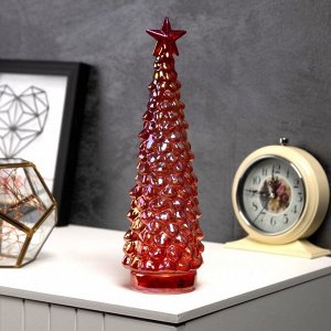 Фигура световая «Елка красная», 28x12 см, 10 LED, батарейки АААх2 (нет в комплекте), свечение тёплое белое