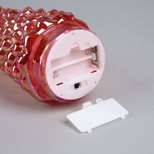 Фигура световая «Елка красная», 28x12 см, 10 LED, батарейки АААх2 (нет в комплекте), свечение тёплое белое