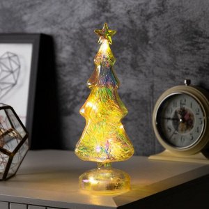 Фигура световая «Елка новогодняя», 24x12 см, 10 LED, батарейки АААх2 (нет в комплекте), свечение тёплое белое